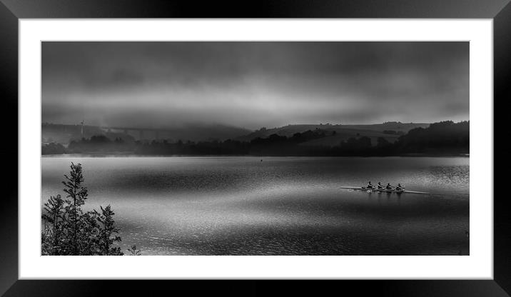 HL0014S - 4 in the Morning - Wide Framed Mounted Print by Robin Cunningham