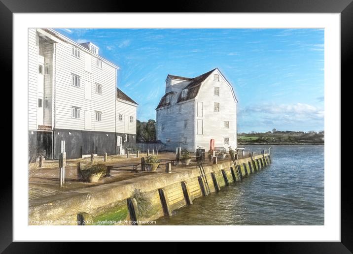 Tide Mill Quay At Woodbridge Framed Mounted Print by Ian Lewis