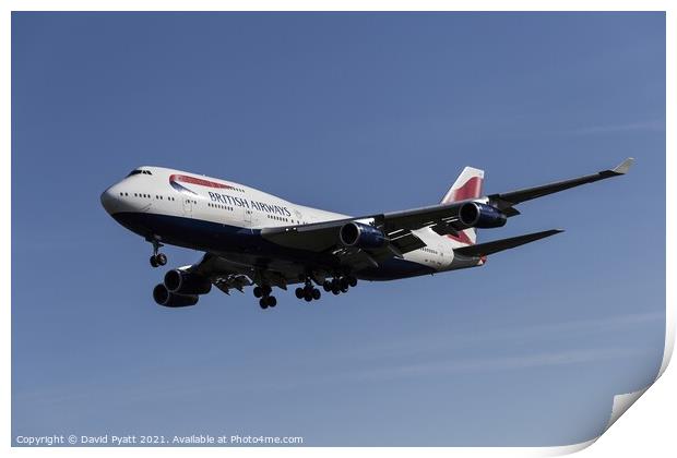 British Airways Boeing 747-436           Print by David Pyatt