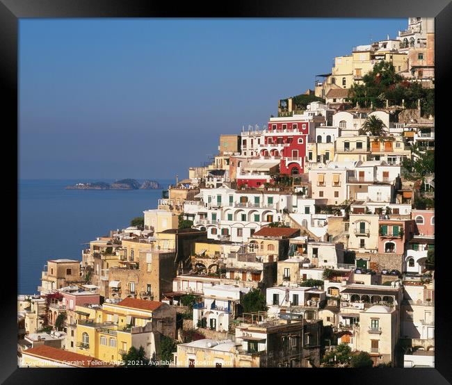 Positano, Amalfi Coast, Sorrento, Italy Framed Print by Geraint Tellem ARPS