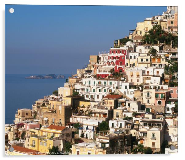Positano, Amalfi Coast, Sorrento, Italy Acrylic by Geraint Tellem ARPS
