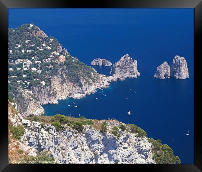 Blue Grotto, Capri, Italy Framed Print by Geraint Tellem ARPS