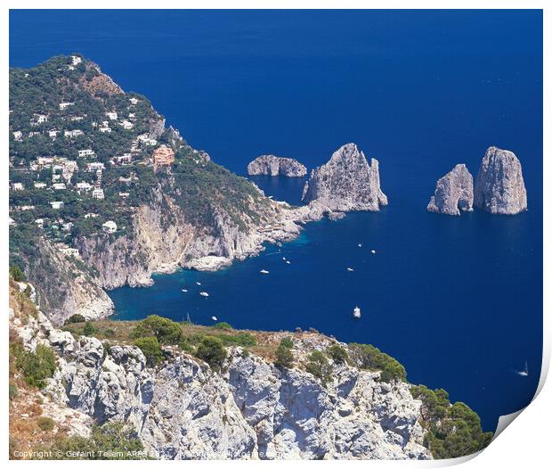 Blue Grotto, Capri, Italy Print by Geraint Tellem ARPS