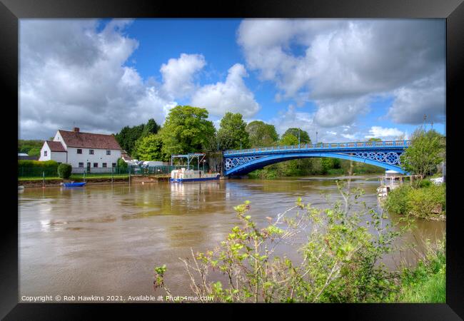 Stourport River Bridge Framed Print by Rob Hawkins