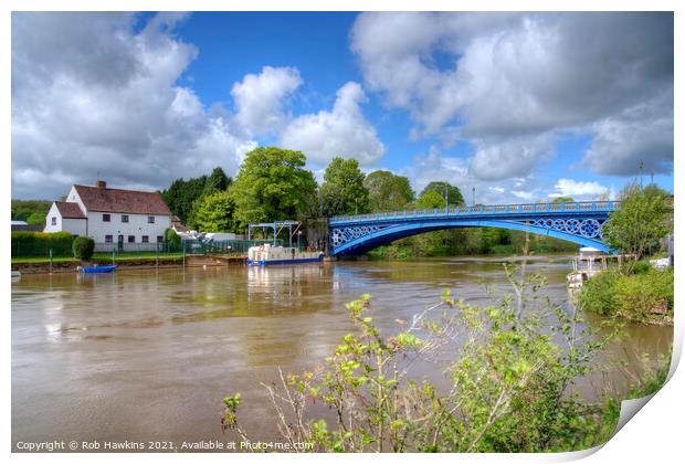 Stourport River Bridge Print by Rob Hawkins