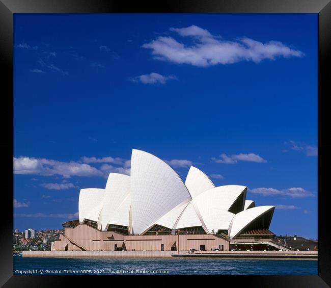 Sydney Opera House, New South Wales, Australia Framed Print by Geraint Tellem ARPS