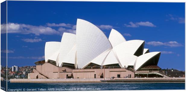 Sydney Opera House, New South Wales, Australia Canvas Print by Geraint Tellem ARPS