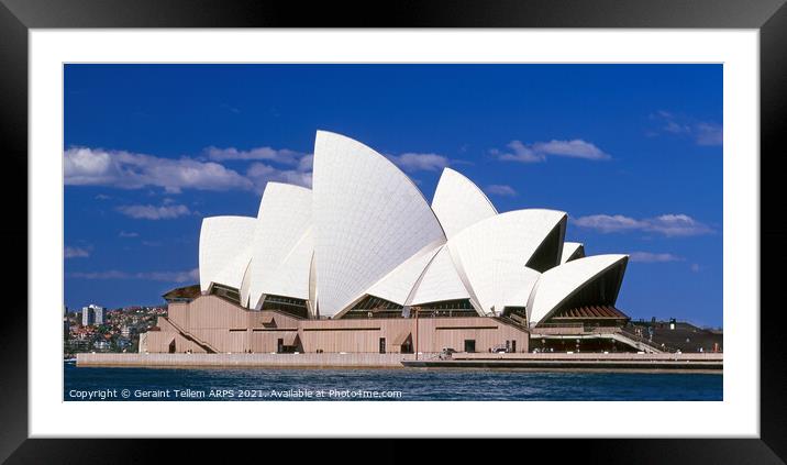 Sydney Opera House, New South Wales, Australia Framed Mounted Print by Geraint Tellem ARPS
