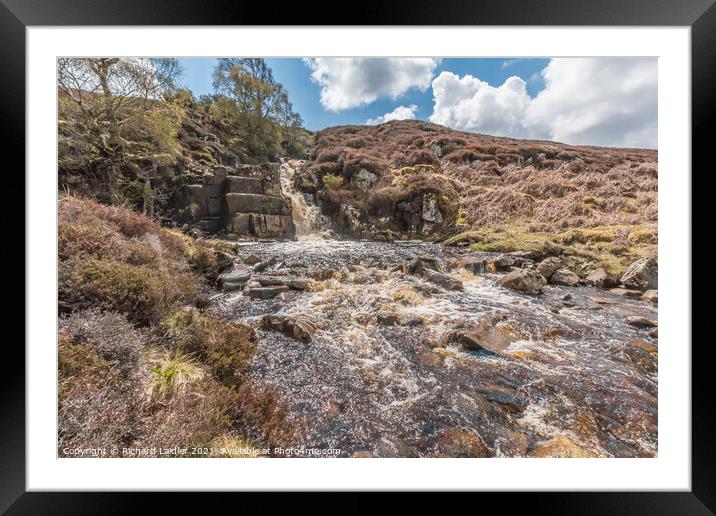 Unnamed Waterfall on Blea Beck (2) Framed Mounted Print by Richard Laidler