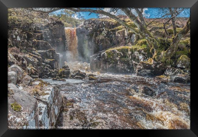 Unnamed Waterfall on Blea Beck, Teesdale (1) Framed Print by Richard Laidler