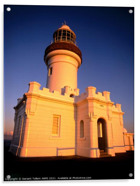 Byron Bay Lighthouse, New South Wales, Australia Acrylic by Geraint Tellem ARPS