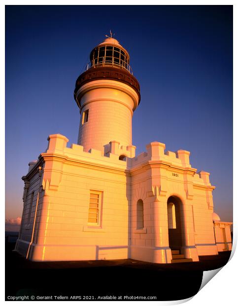 Byron Bay Lighthouse, New South Wales, Australia Print by Geraint Tellem ARPS