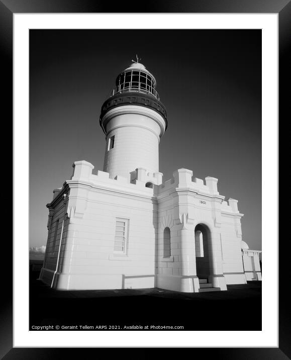 Byron Bay Lighthouse, New South Wales, Australia Framed Mounted Print by Geraint Tellem ARPS
