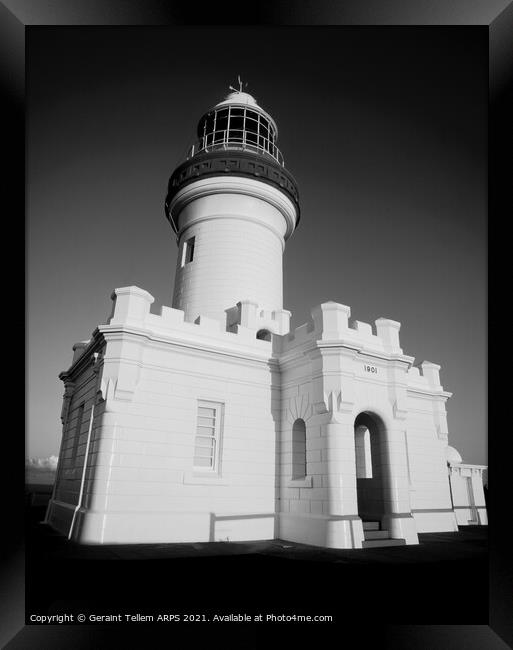 Byron Bay Lighthouse, New South Wales, Australia Framed Print by Geraint Tellem ARPS