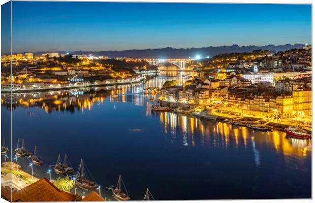 Douro river Porto Canvas Print by peter schickert