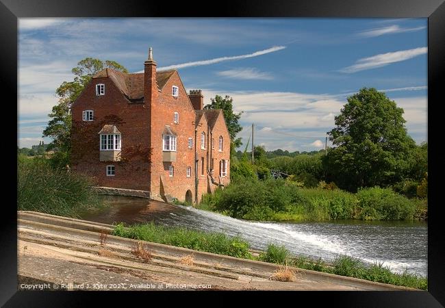 Cropthorne Mill, Worcestershire Framed Print by Richard J. Kyte