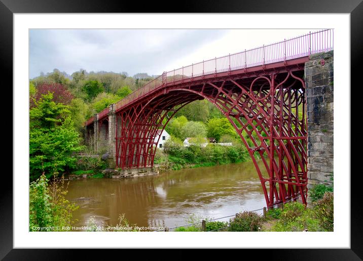 The Iron Bridge Framed Mounted Print by Rob Hawkins