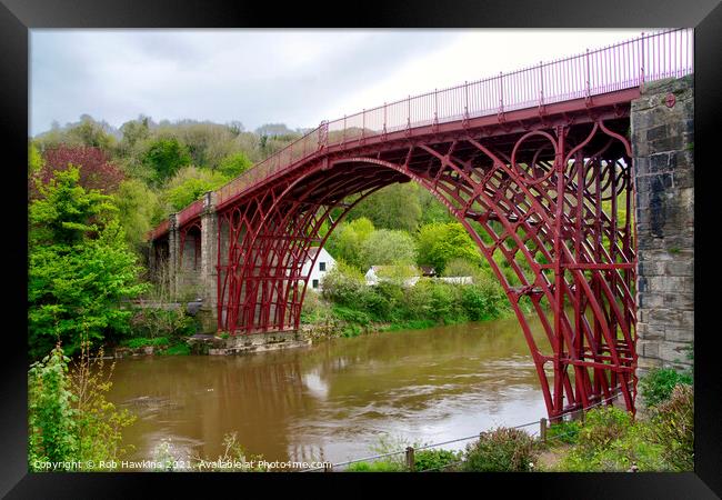 The Iron Bridge Framed Print by Rob Hawkins