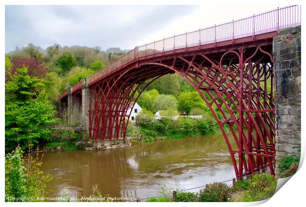 The Iron Bridge Print by Rob Hawkins
