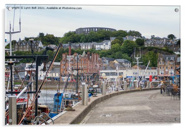 Oban Harbour Acrylic by Lynn Bolt