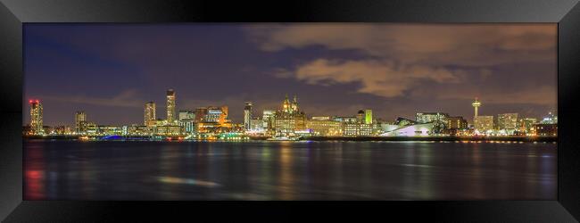 Liverpool City Waterfront Framed Print by Phil Durkin DPAGB BPE4