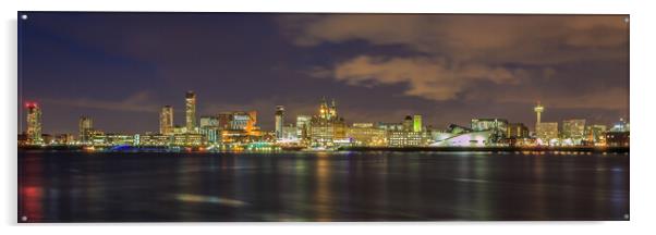Liverpool City Waterfront Acrylic by Phil Durkin DPAGB BPE4
