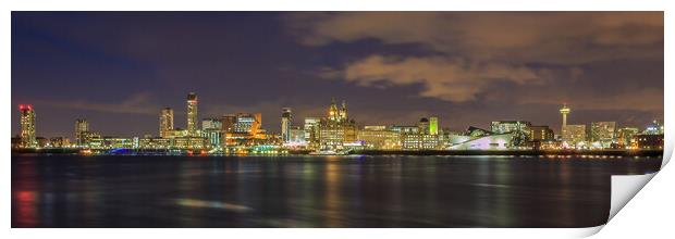 Liverpool City Waterfront Print by Phil Durkin DPAGB BPE4