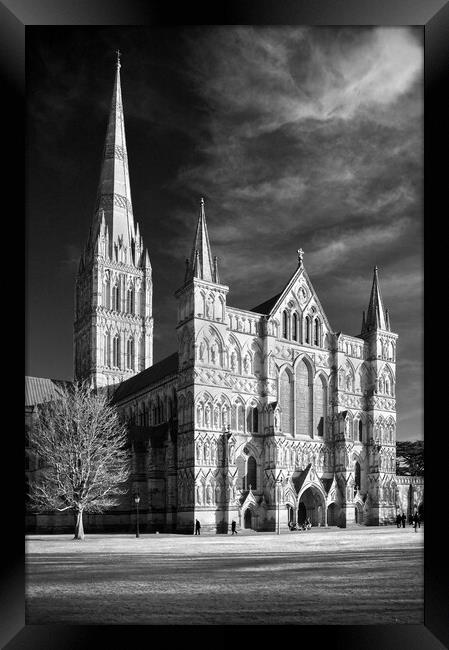 Salisbury Cathedral Framed Print by Darren Galpin