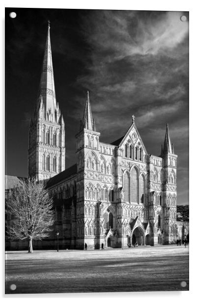 Salisbury Cathedral Acrylic by Darren Galpin