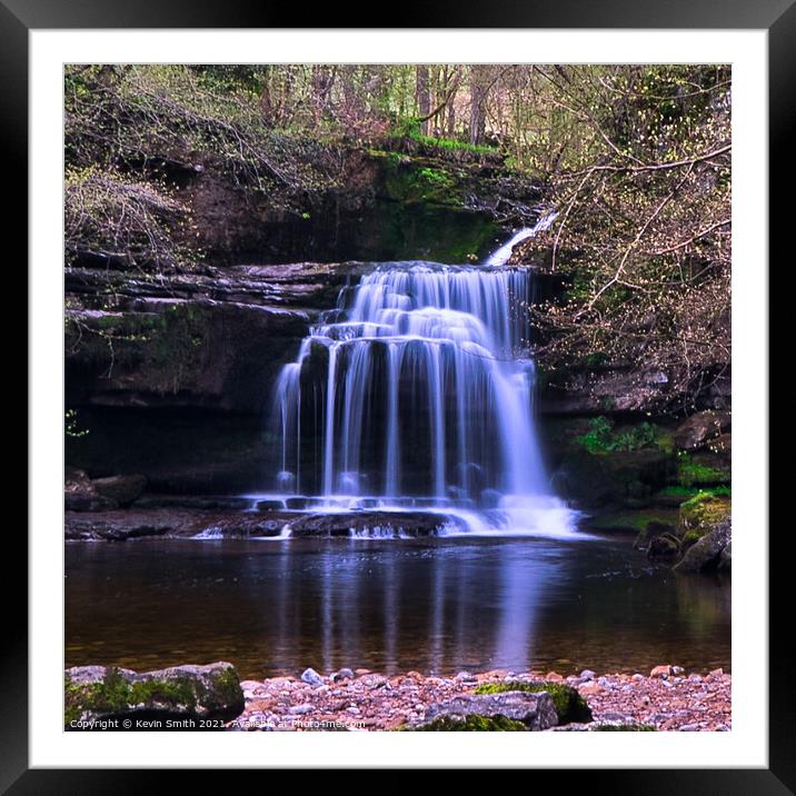 Cauldron Falls Wensleydale Framed Mounted Print by Kevin Smith