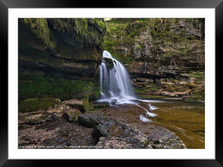 Cauldron Falls Wensleydale Framed Mounted Print by Kevin Smith