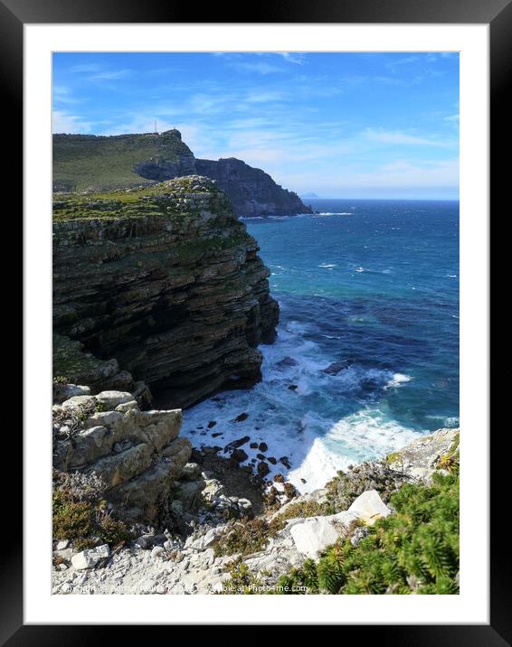 Cliffs of Cape Point  Framed Mounted Print by Adrian Paulsen