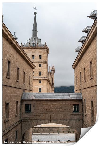 Monastery of El Escorial Print by Juan Jimenez