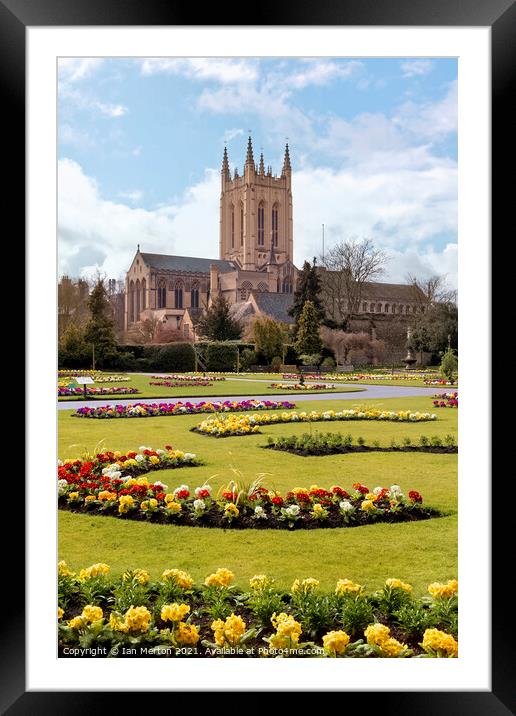 Bury St Edmunds Cathedral Framed Mounted Print by Ian Merton