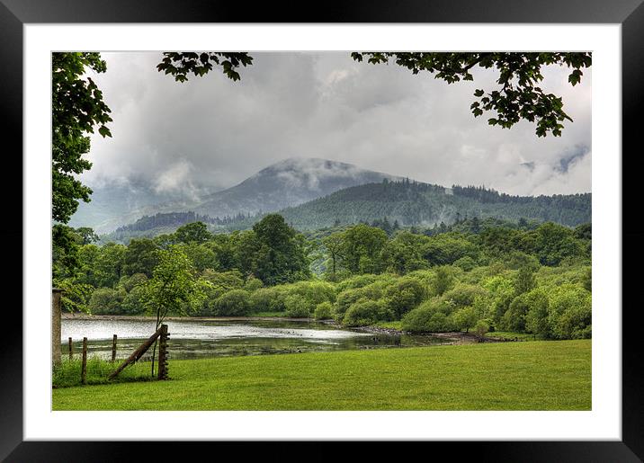 Between the Showers Framed Mounted Print by Tom Gomez