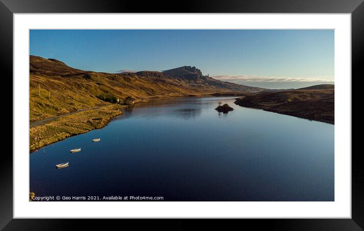 Loch Fada Framed Mounted Print by Geo Harris