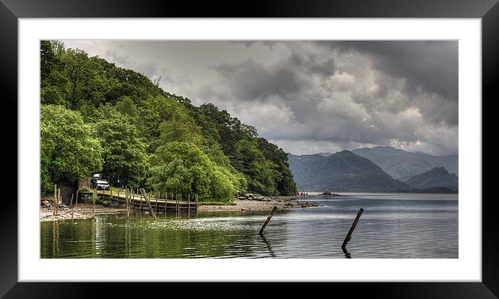 Derwentwater Shore Framed Mounted Print by Tom Gomez