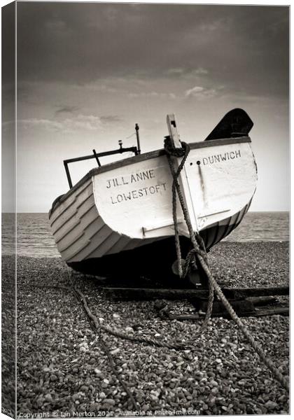 Dunwich Boat Canvas Print by Ian Merton