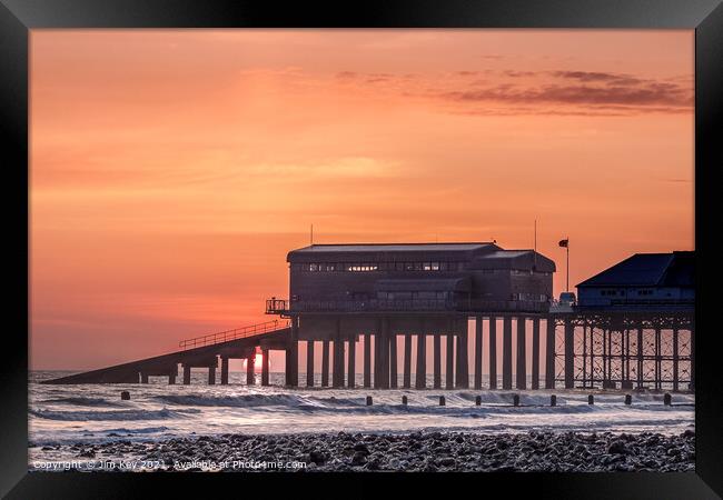 Sunrise Cromer Pier Norfolk Framed Print by Jim Key