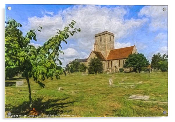 The Church Of St Mary at Cholsey Acrylic by Ian Lewis