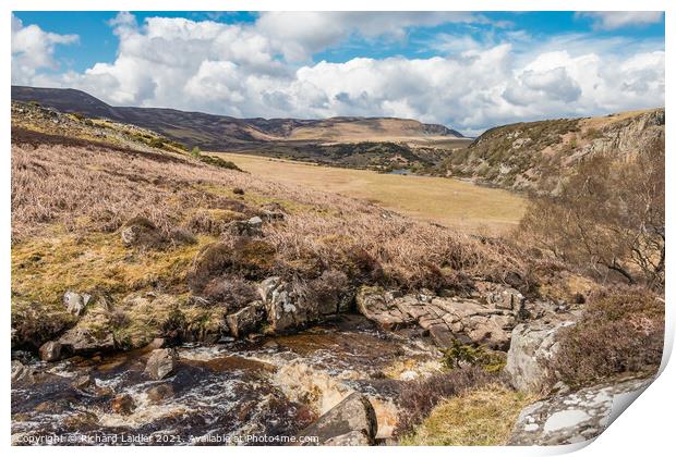 Blea Beck, Cronkley Fell and Scar, Teesdale Print by Richard Laidler