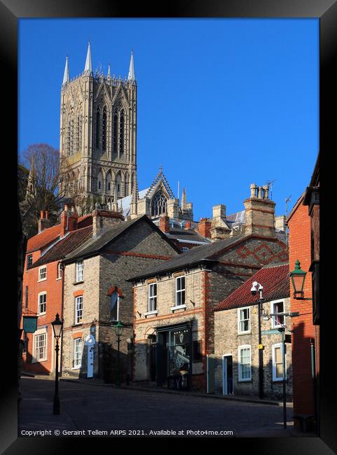 Lincoln Cathedral, Lincolnshire, UK Framed Print by Geraint Tellem ARPS