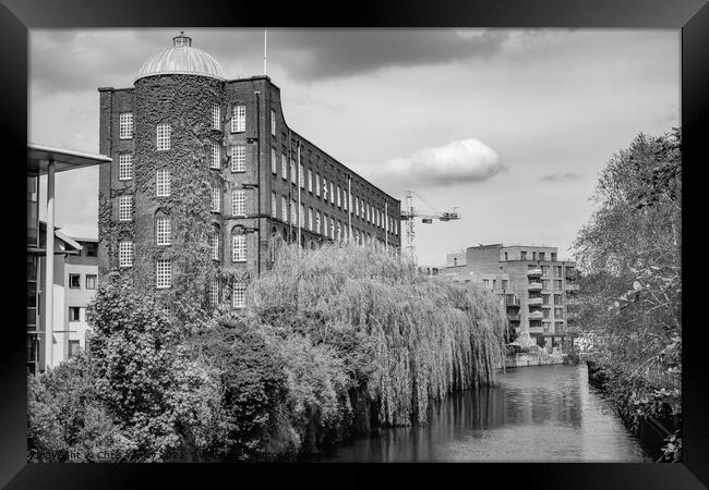 View down the River Wensum in Norwich Framed Print by Chris Yaxley