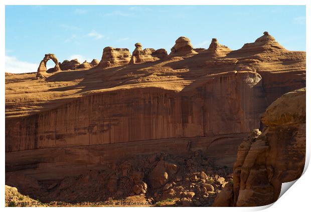 Delicate Arch in Arches National Park, Utah Print by Dietmar Rauscher