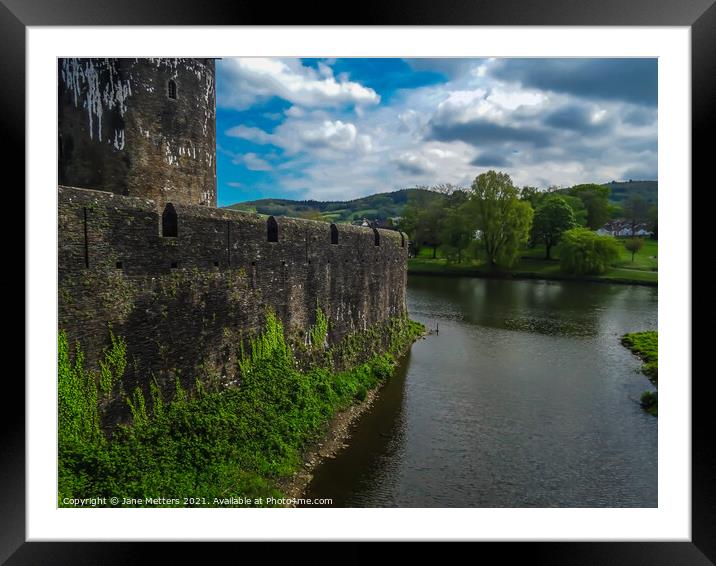 Castle Moat Framed Mounted Print by Jane Metters