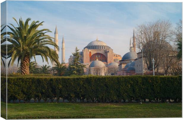 Exterior of the Hagia Sophia in Istanbul Canvas Print by Dietmar Rauscher