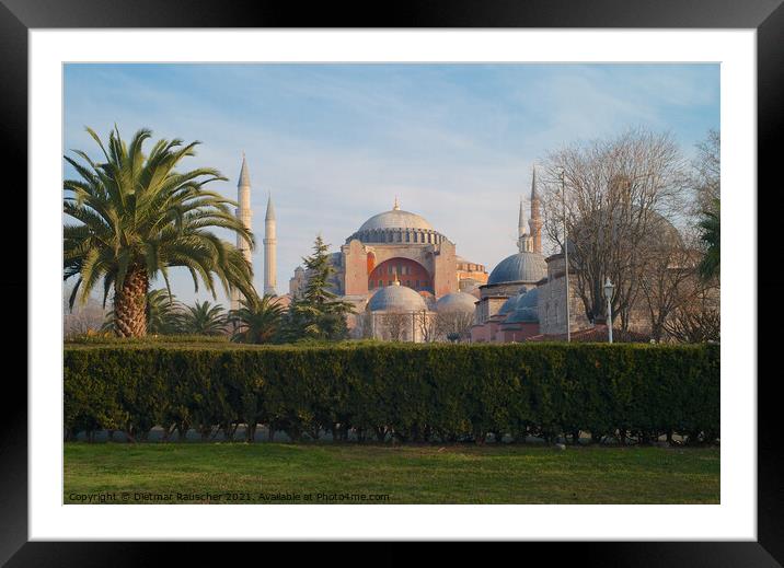 Exterior of the Hagia Sophia in Istanbul Framed Mounted Print by Dietmar Rauscher