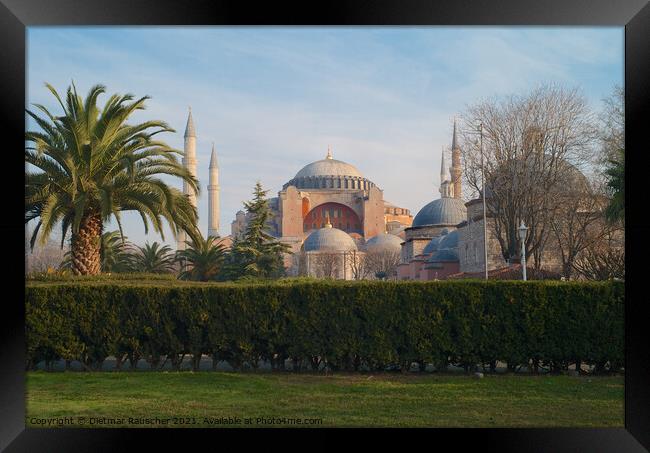 Exterior of the Hagia Sophia in Istanbul Framed Print by Dietmar Rauscher
