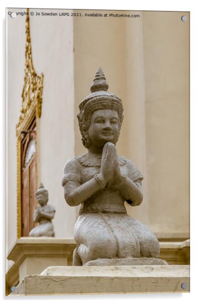 Figure at the Royal Palace, Phnom Penh, Cambodia Acrylic by Jo Sowden