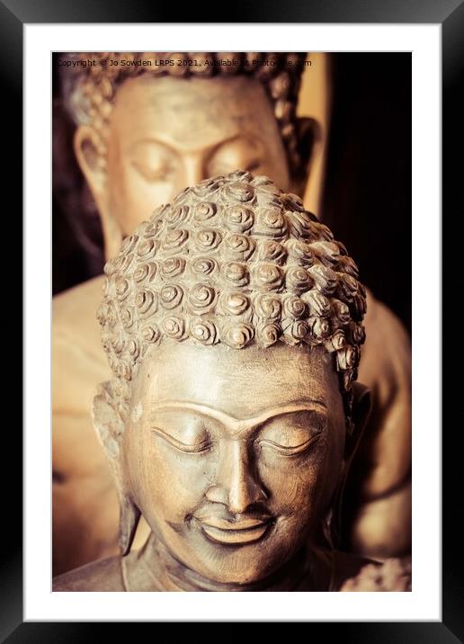Buddhas Framed Mounted Print by Jo Sowden